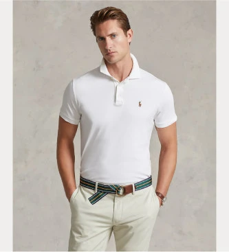Polo Custom Slim Fit blanco