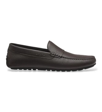 Mocasines de piel Noel marrón oscuro