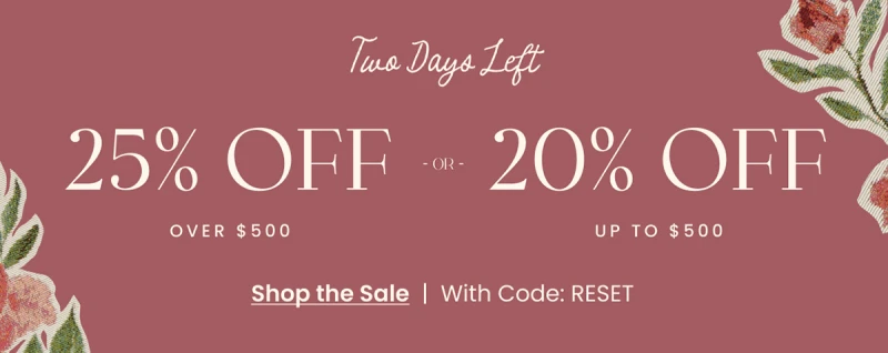 Up to 25% Off Sitewide