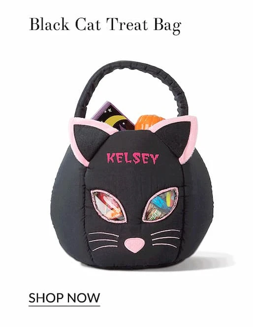Black cat treat bag
