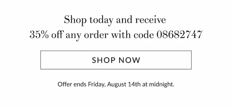 35% off any order [Click here to Shop now]