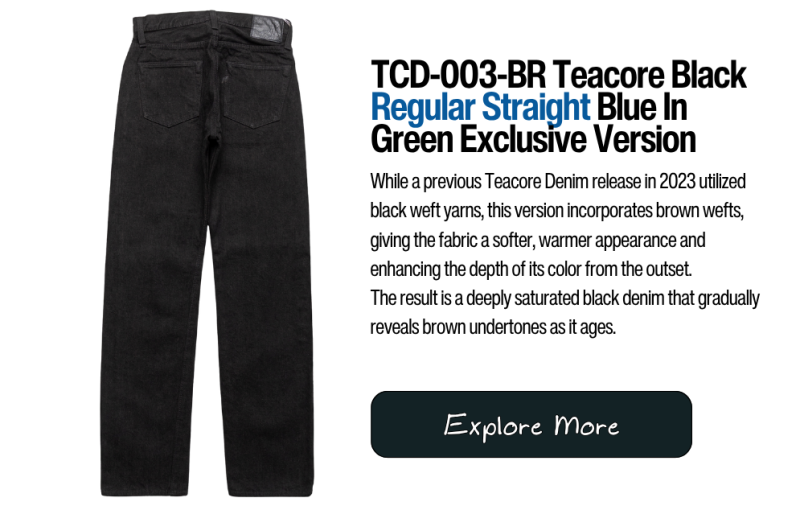 TCD-003-BR Teacore Black Regular Straight Blue In Green Exclusive Version