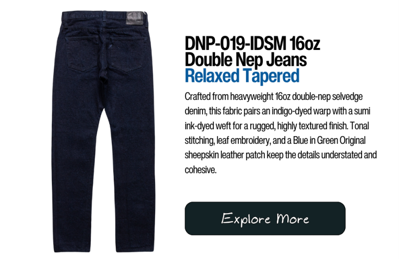 DNP-019-IDSM 16oz Double Nep Jeans Relaxed Tapered