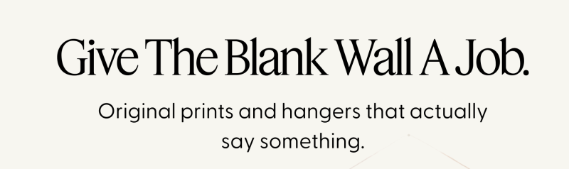 Give The Blank Wall A Job