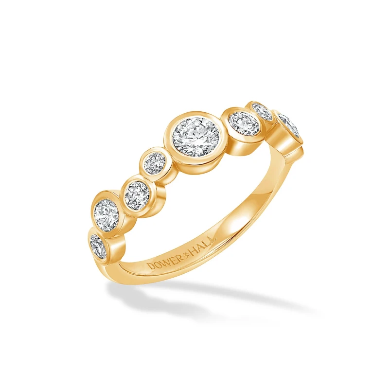 Image of 18k Gold & Diamond Cascade Ring - 0.75ct