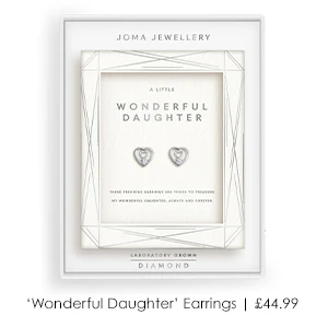 Laboratory Grown Diamond A Little 'Wonderful Daughter' Earrings In Silver Plating