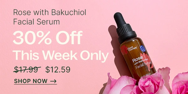 30% Off: Rose with Bakuchiol Facial Serum