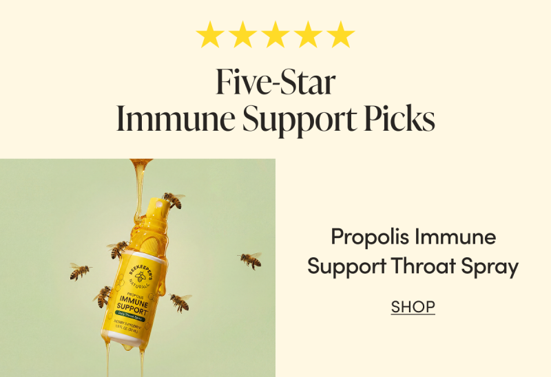 Five-star immune support picks Propolis Immune Support Throat Spray