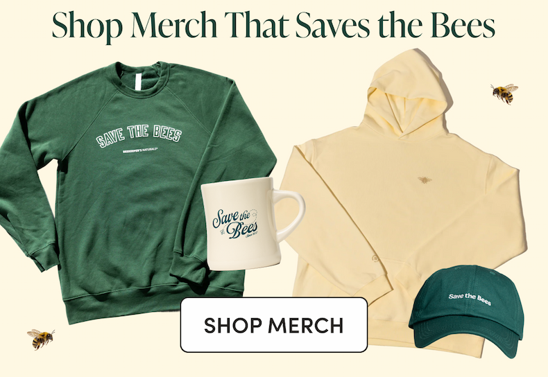 shop merch that saves the bees CTA SHOP MERCH