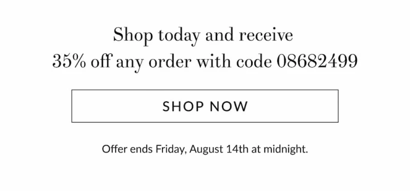 35% off any order [Click here to Shop now]