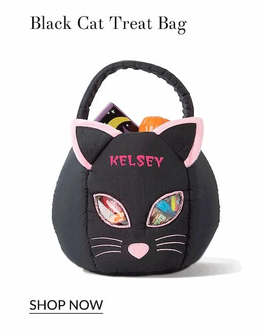 Black cat treat bag