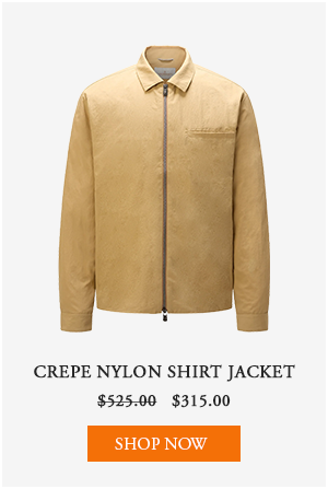 Crepe Nylon Shirt Jacket