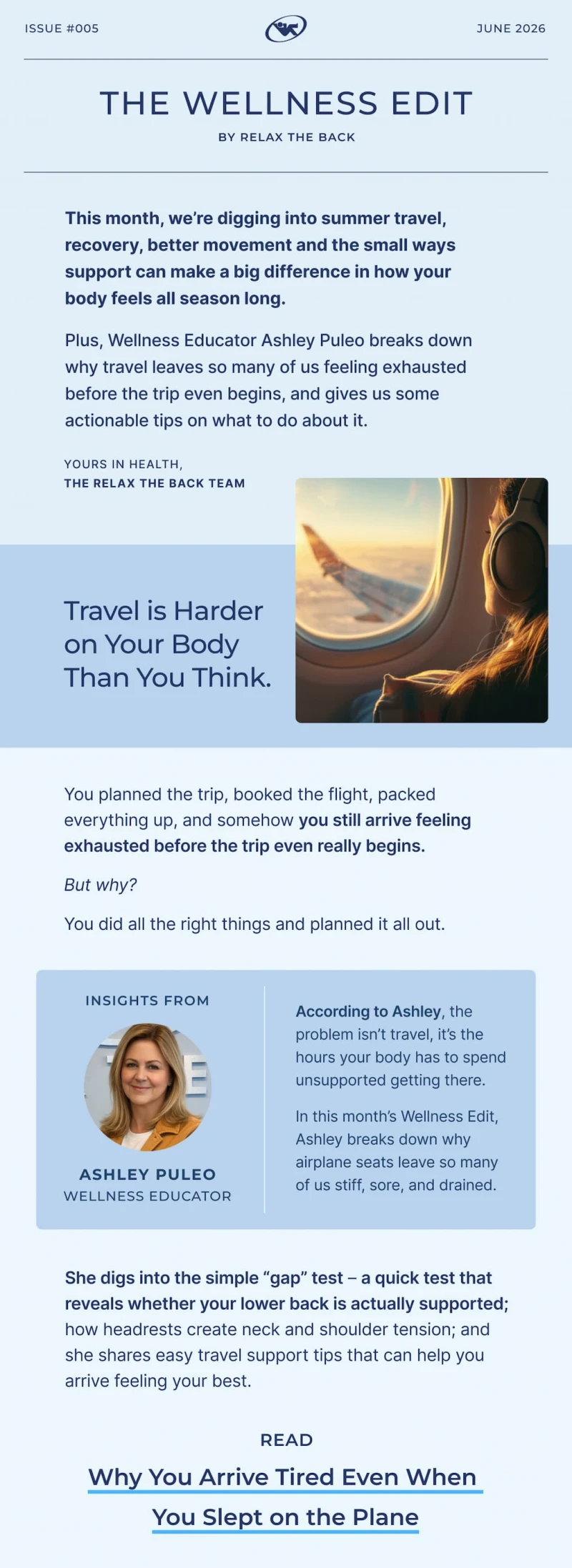 why are you tired even though you slept on the plane article