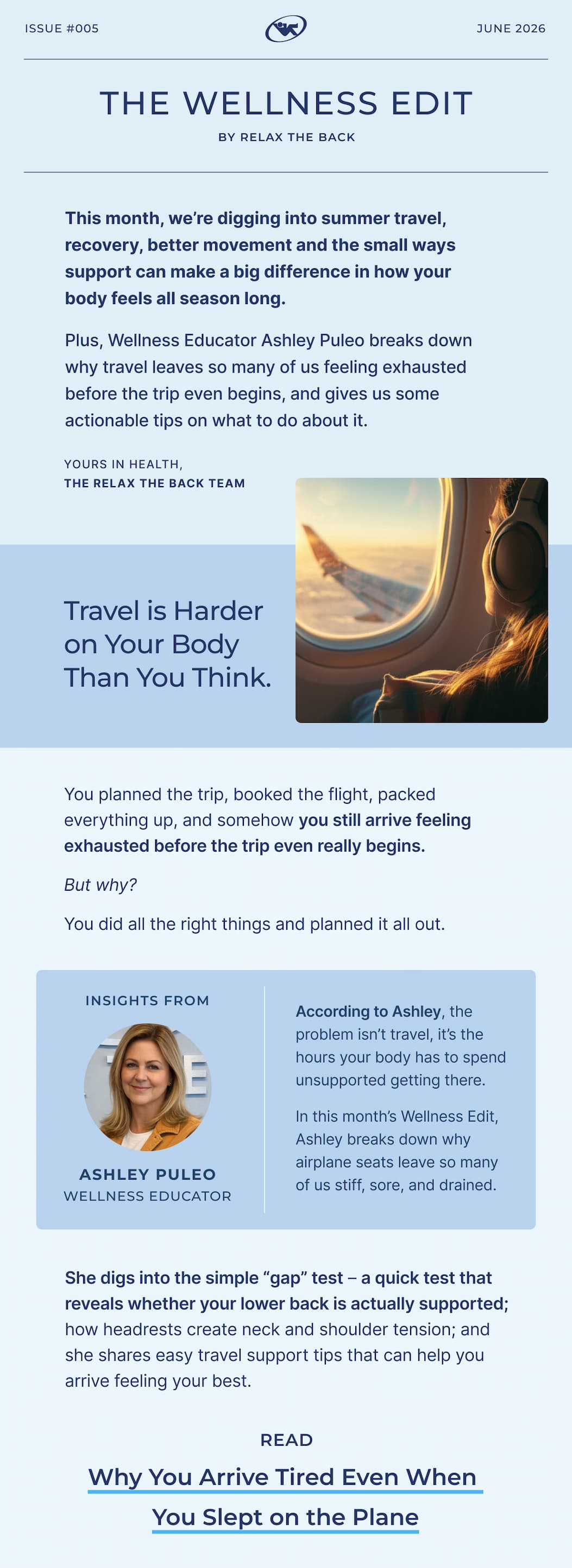 why are you tired even though you slept on the plane article