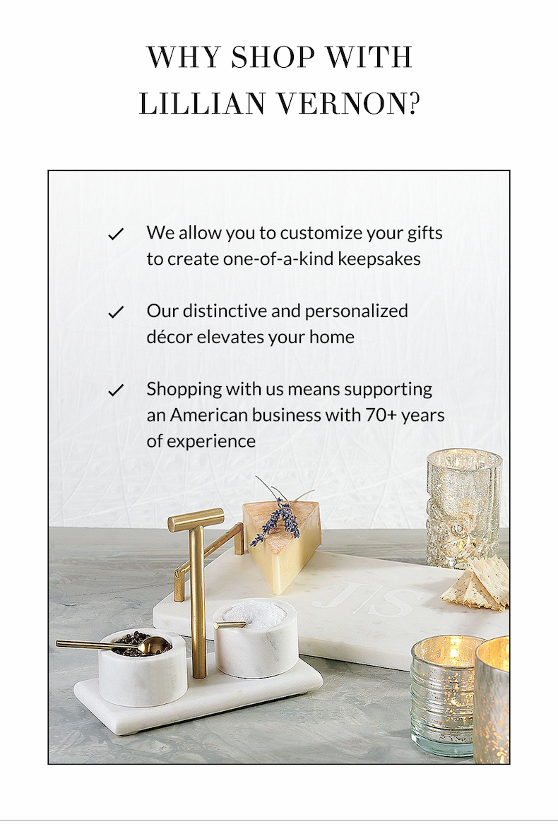 Why Shop With Lillian Vernon? 