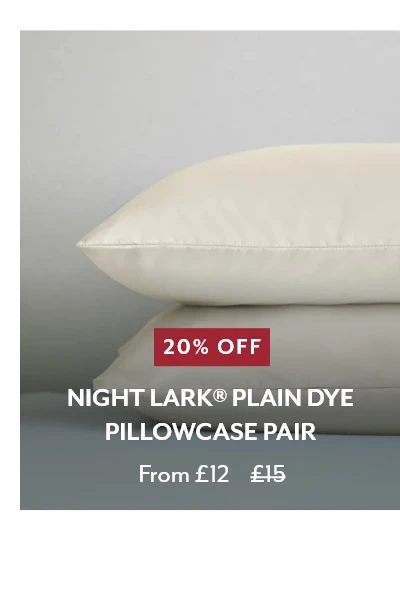 Night Lark® Plain Dye Pillowcase Pair