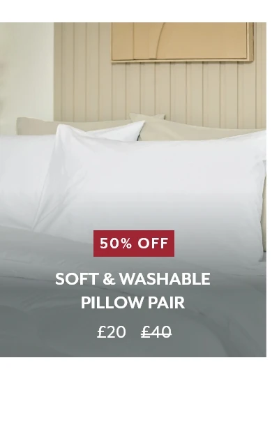 Soft & Washable Pillow Pair