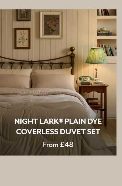 Night Lark® Plain Dye Coverless Duvet Set