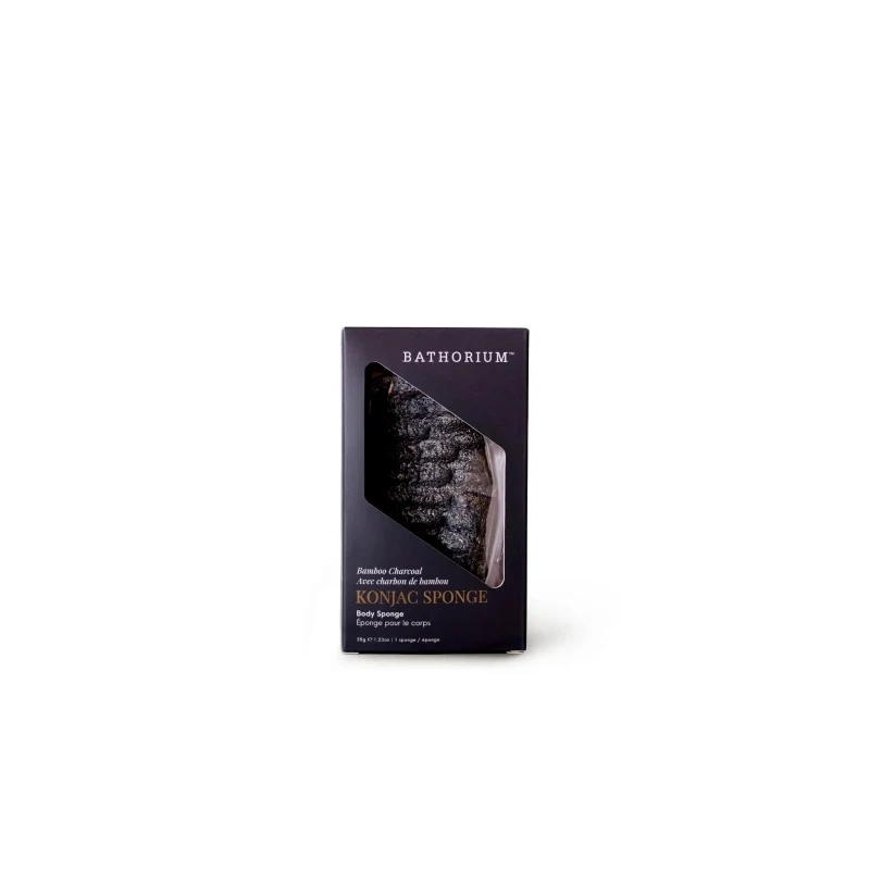 Image of Konjac Bamboo Charcoal Body Sponge