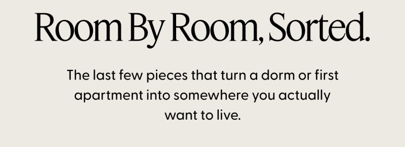 Room By Room, Sorted.