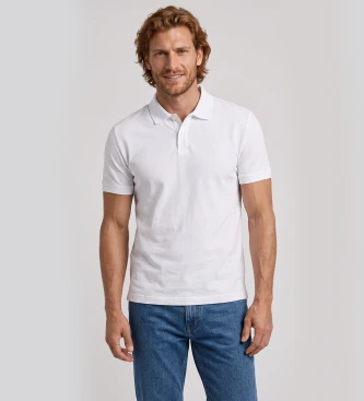 Polo Básico Manga Corta blanco