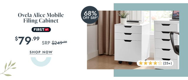 Ovela Alice Mobile Filing Cabinet