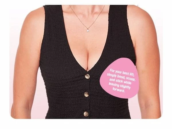 Double-Sided Adhesive Push-Up Bra Black