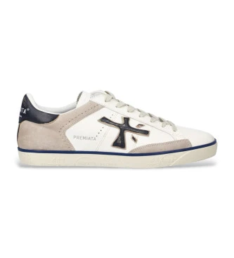 Zapatillas Steven de piel blanco