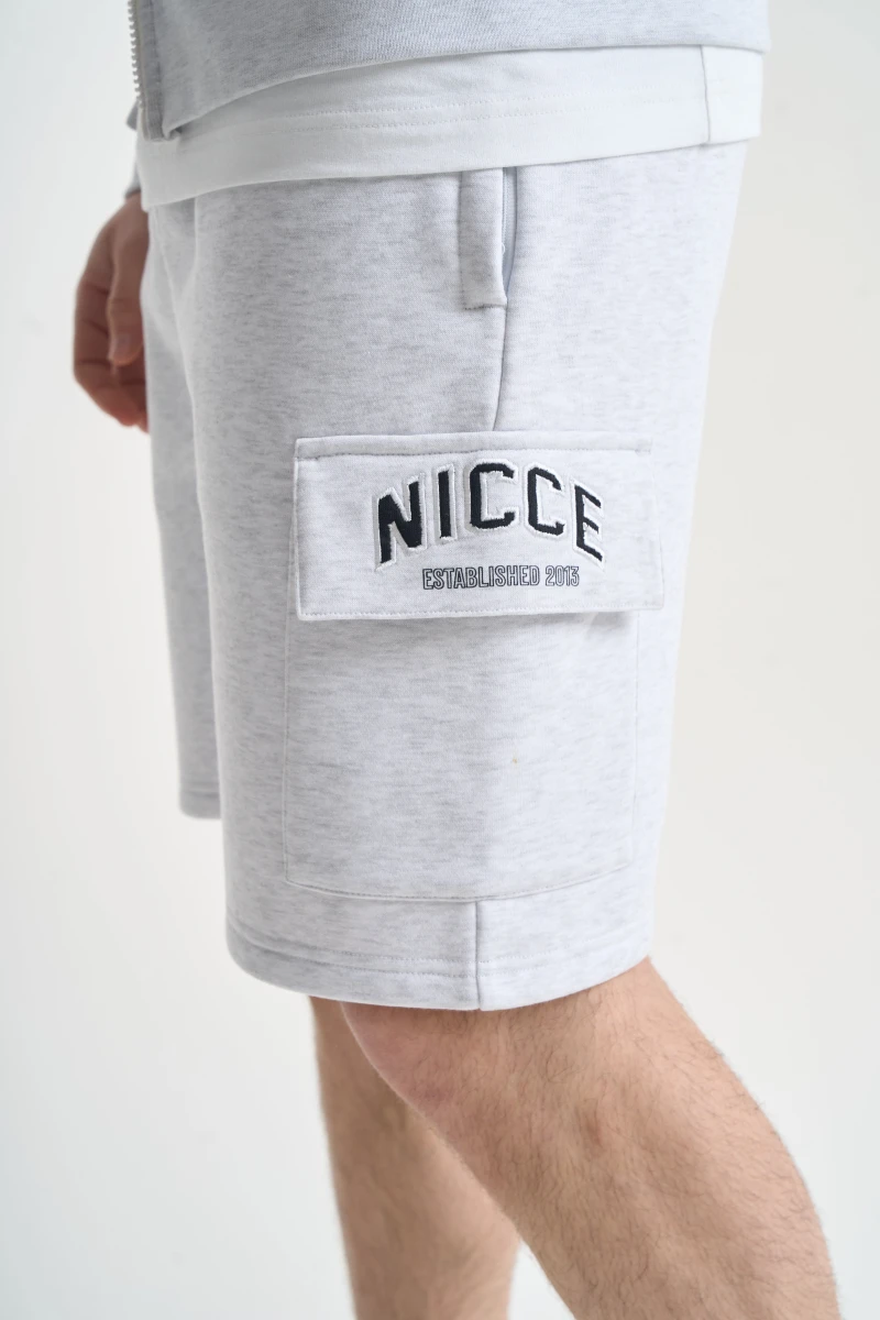 Image of NICCE Mens Elevate Shorts | Grey Marl