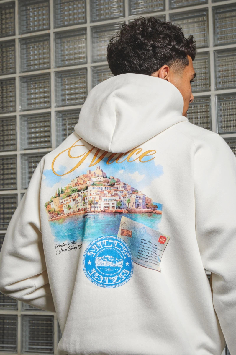 Image of NICCE Mens Riviera Hoodie | Snow White