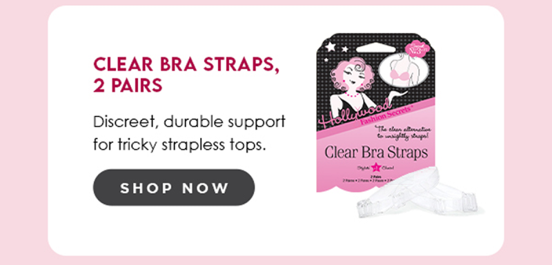 clear bra straps 2 pairs