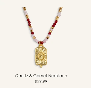 Loved By You Red And Pink Necklace In Gold Plating
