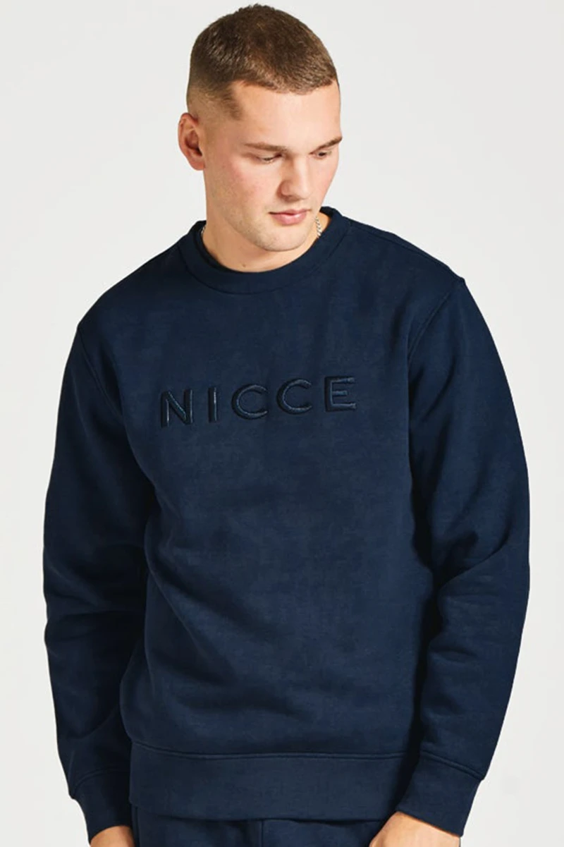 Image of NICCE Mens Mercury Sweatshirt | Navy