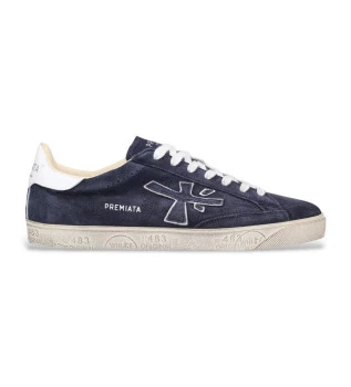 steven-blue-leather-trainers