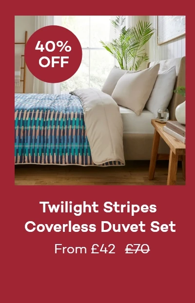 Twilight Stripes Coverless Duvet Set