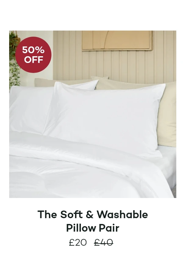 The Soft & Washable Pillow Pair