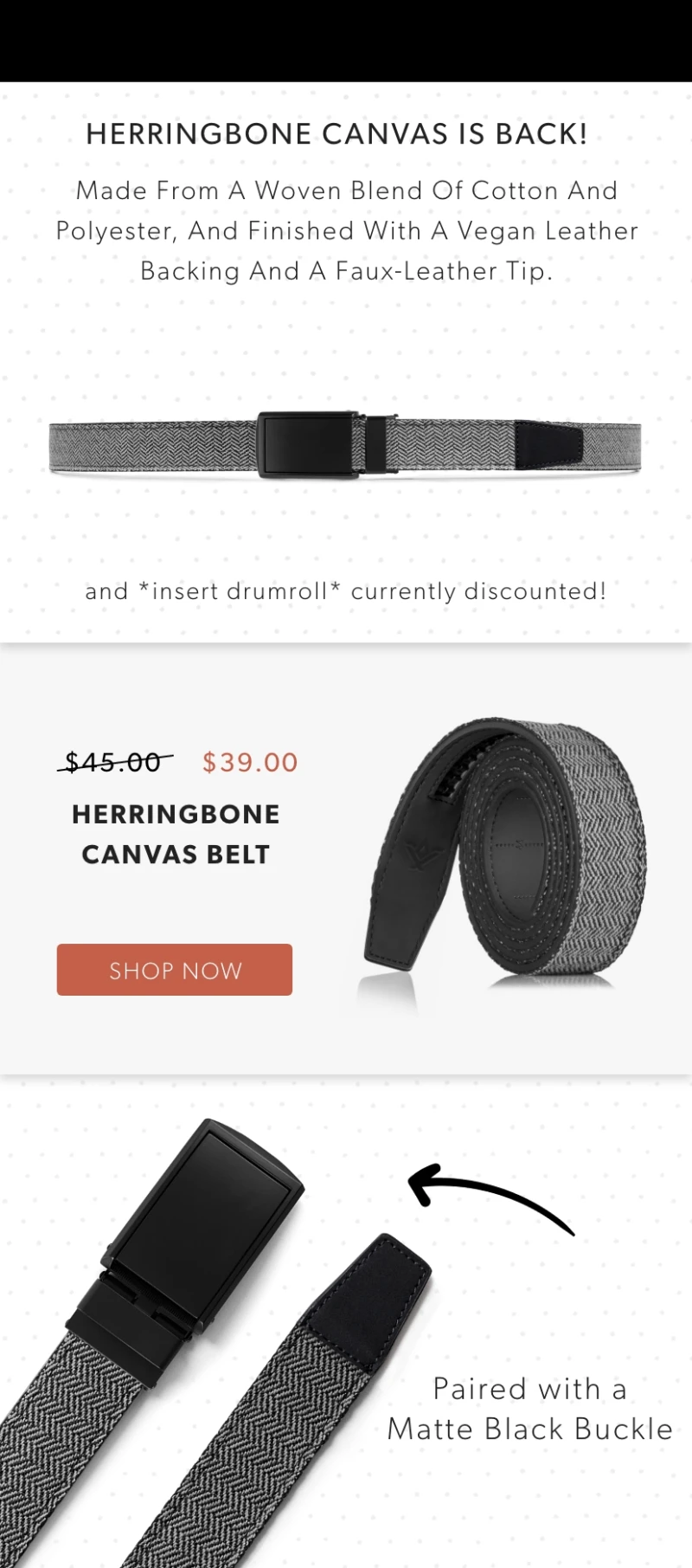HERRINGBONE CANVAS IS BACK!