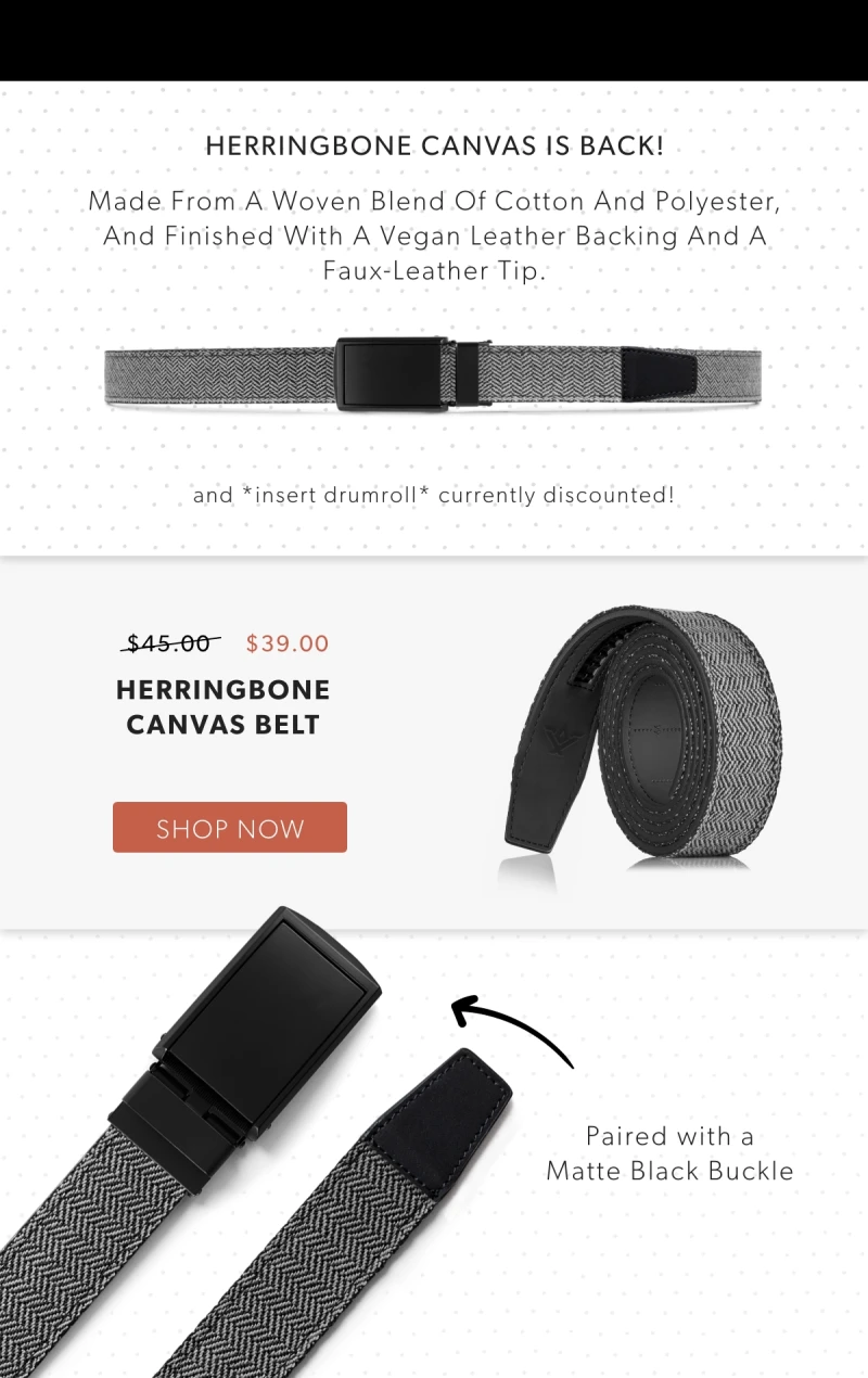 HERRINGBONE CANVAS IS BACK!