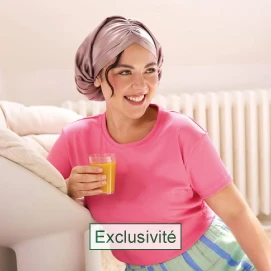 Le bonnet en soie naturelle