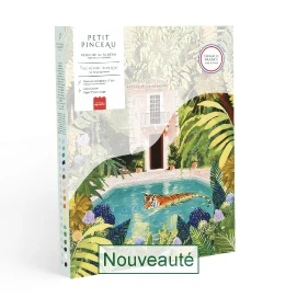 La peinture au num&eacute;ro &ldquo;Tigre dans ma piscine&rdquo;