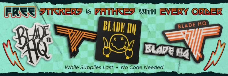 FREE Stickers and Patches With Every Order!
