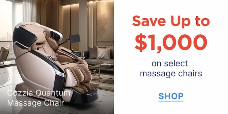 save on select massage chairs