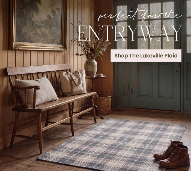 Shop Lakeville Plaid Handwoven Indoor/Outdoor Rug