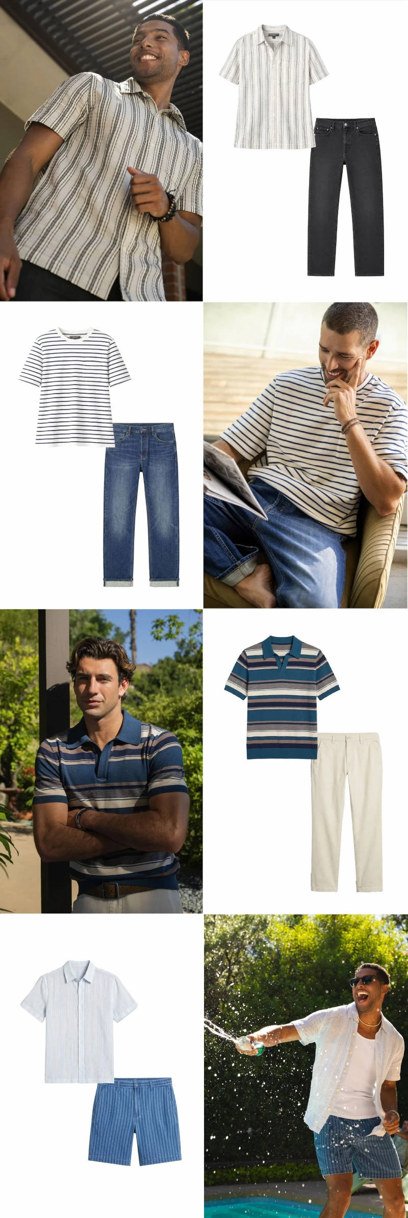 On the Line: Stripes for men