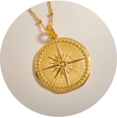 Diamond True North Talisman Necklace