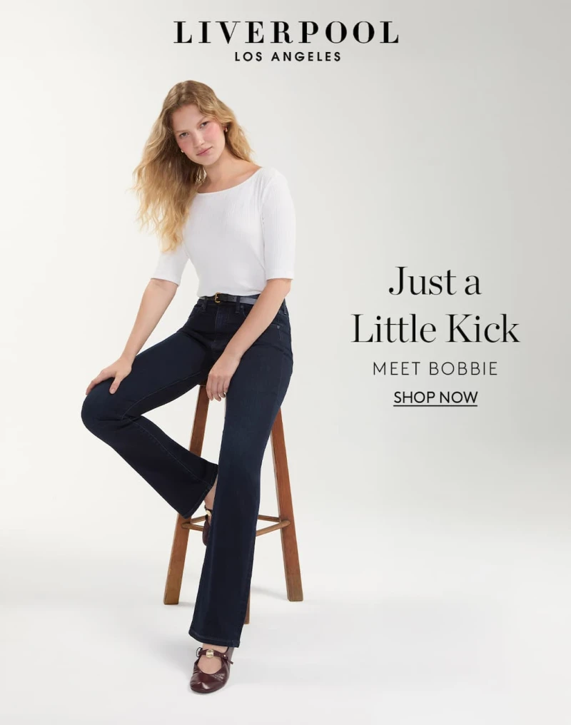 Just a Little kick. Meet Bobbie. Shop Now