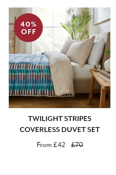 Twilight Stripes Coverless Duvet Set