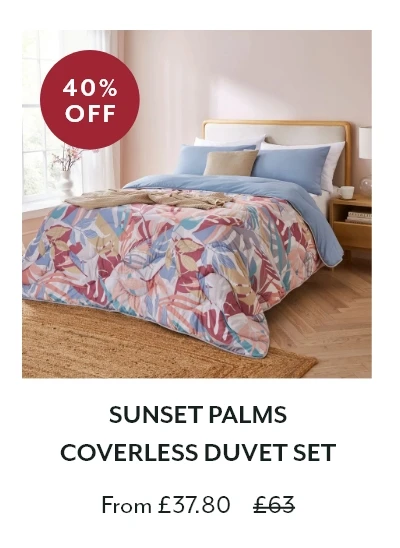 Sunset Palms Coverless Duvet Set