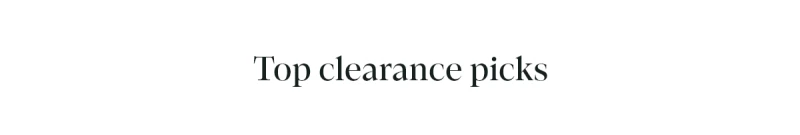 Top clearance picks