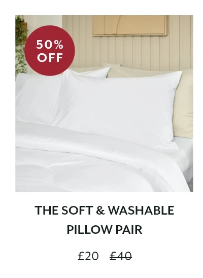 The Soft & Washable Pillow Pair